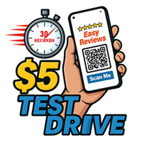 $5 Test Drive; Get New Google Reviews in 30-Seconds